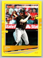 2020 Donruss Yellow 146 Josh Bell Steel City Variation Pittsburgh Pirates Card
