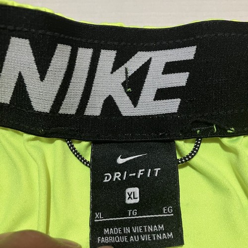 Nike Boy's Dri-FIT Elite Basketball Neon Yellow Size XL Outdoor Stretch - Picture 2 of 5