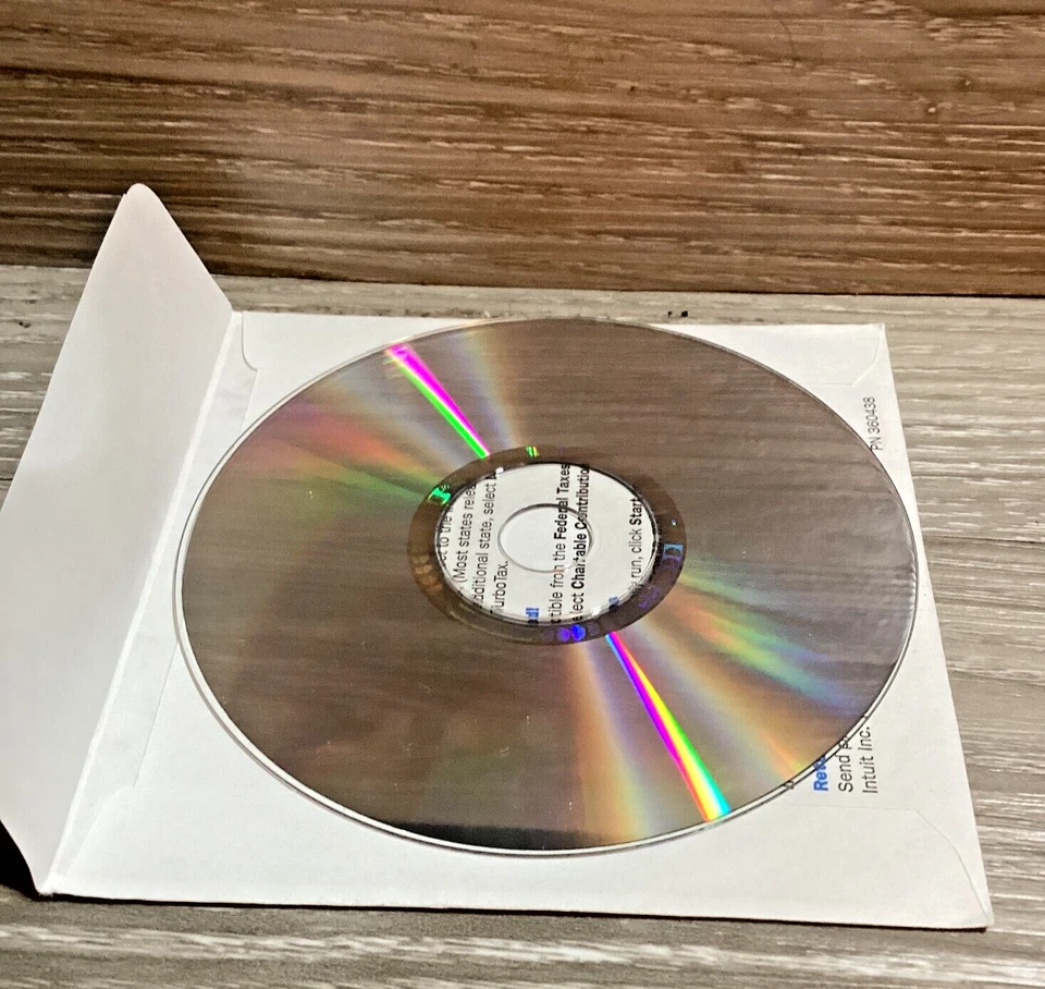 2005 TurboTax Deluxe Federal + State Deduction Maximizer CD Disc Somente Impostos Traseiros - Imagem 2 de 3