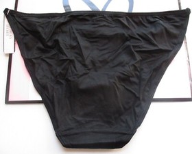 VICTORIA'S SECRET DREAM ANGELS String Bikini Panty S L Black NWT Soft VS Sexy
