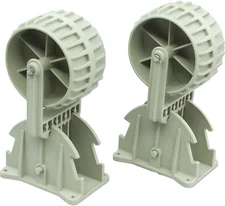 Inflatable Boat Launching Wheels,Marine Flip-Up Dinghy Wheels Nylon Ribs Towing