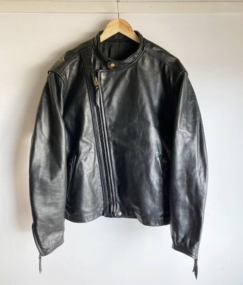 Used Langlitz Leathers Cascade Biker Riders Leather Jacket Mens 