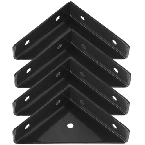  4 Pcs Corner Protector Cabinet Braces Brackets Joint Fastener Metal - Afbeelding 1 van 17