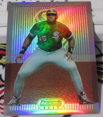 OS763 1995 BOWMANS BEST JUMBO FRANK THOMAS #65 REFRACTOR