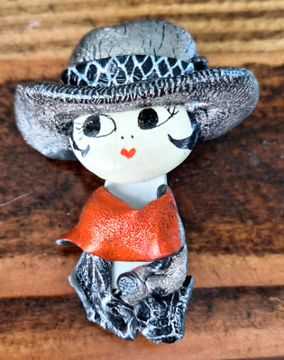 Lima Bean Brooch by Lu C Lucille Comstock Lima Bean Creations Estate Jewelry