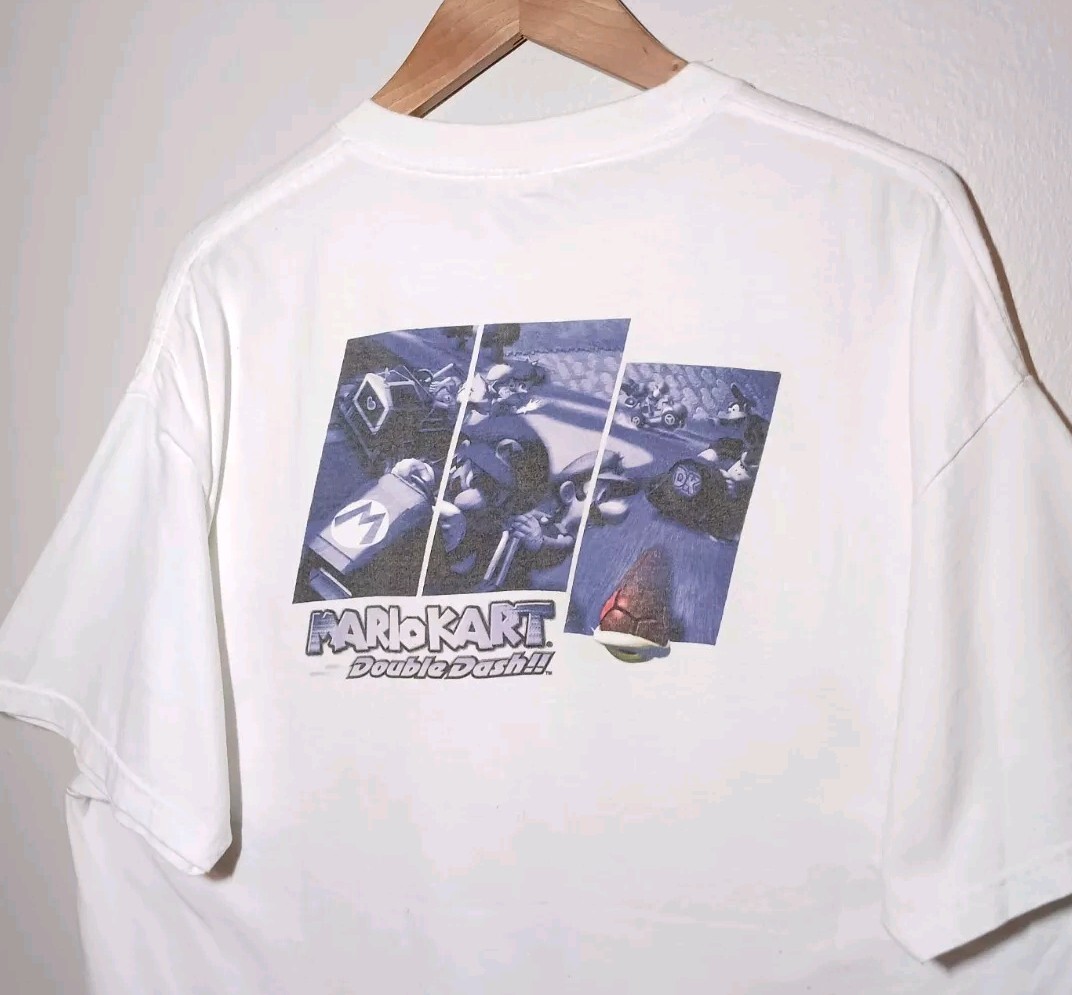 Vintage Mario Kart Double Dash T-Shirt Nintendo Games Mario Vintage Mario Kart Double Dash T-Shirt Nintendo Games Mario