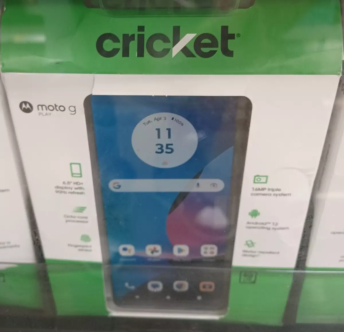 Cricket Wireless Moto G Play 2023, 32GB, 3GB RAM, Navy Blue - Prepaid  Smartphone 