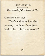 L. Frank Baum-You've Always Had The Power My Dear -Wizard of Oz-11x14 Book Page