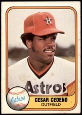 Cesar Cedeno #59 1981 Fleer
