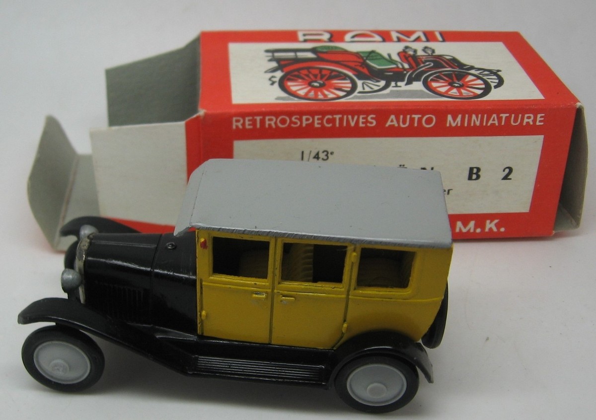 Miniature Rami JMK Citroën B2 1925 - État Neuf, Boîte D'origine, échelle 1/43