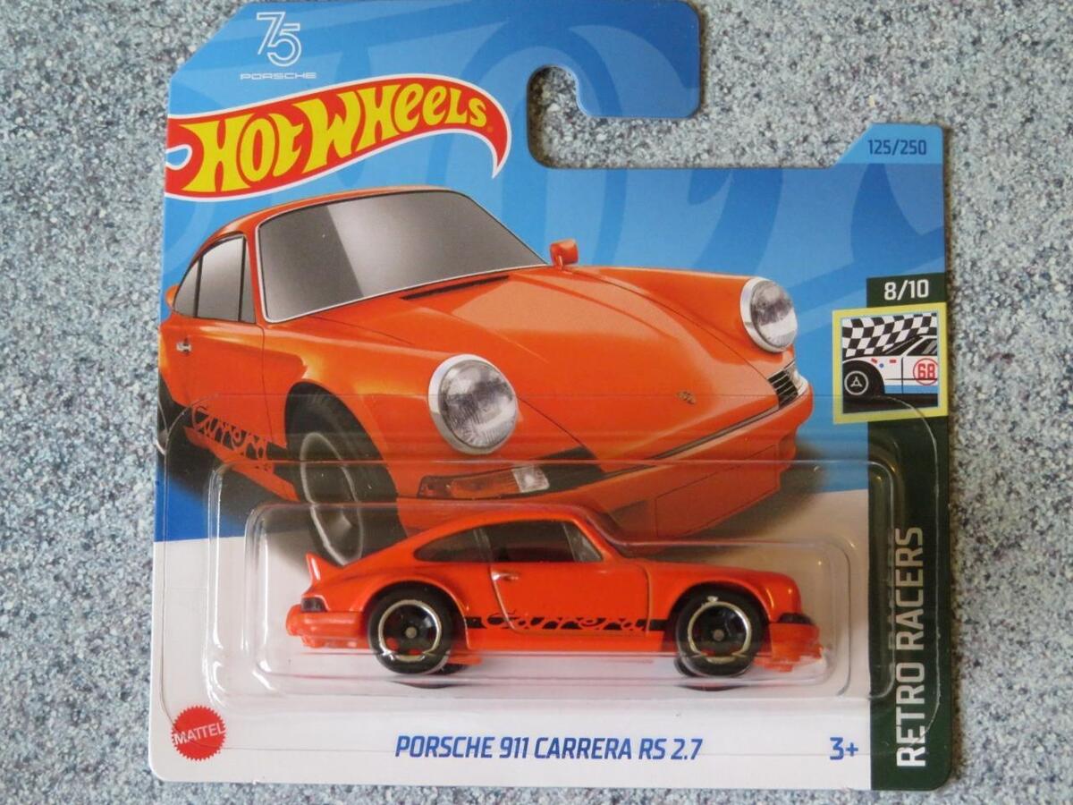 Hot Wheels H3KL 125 PORSCHE 911 CARRERA RS 2.7 orange 2023 Hot Wheels H3KL 125 PORSCHE 911 CARRERA RS 2.7 orange 2023