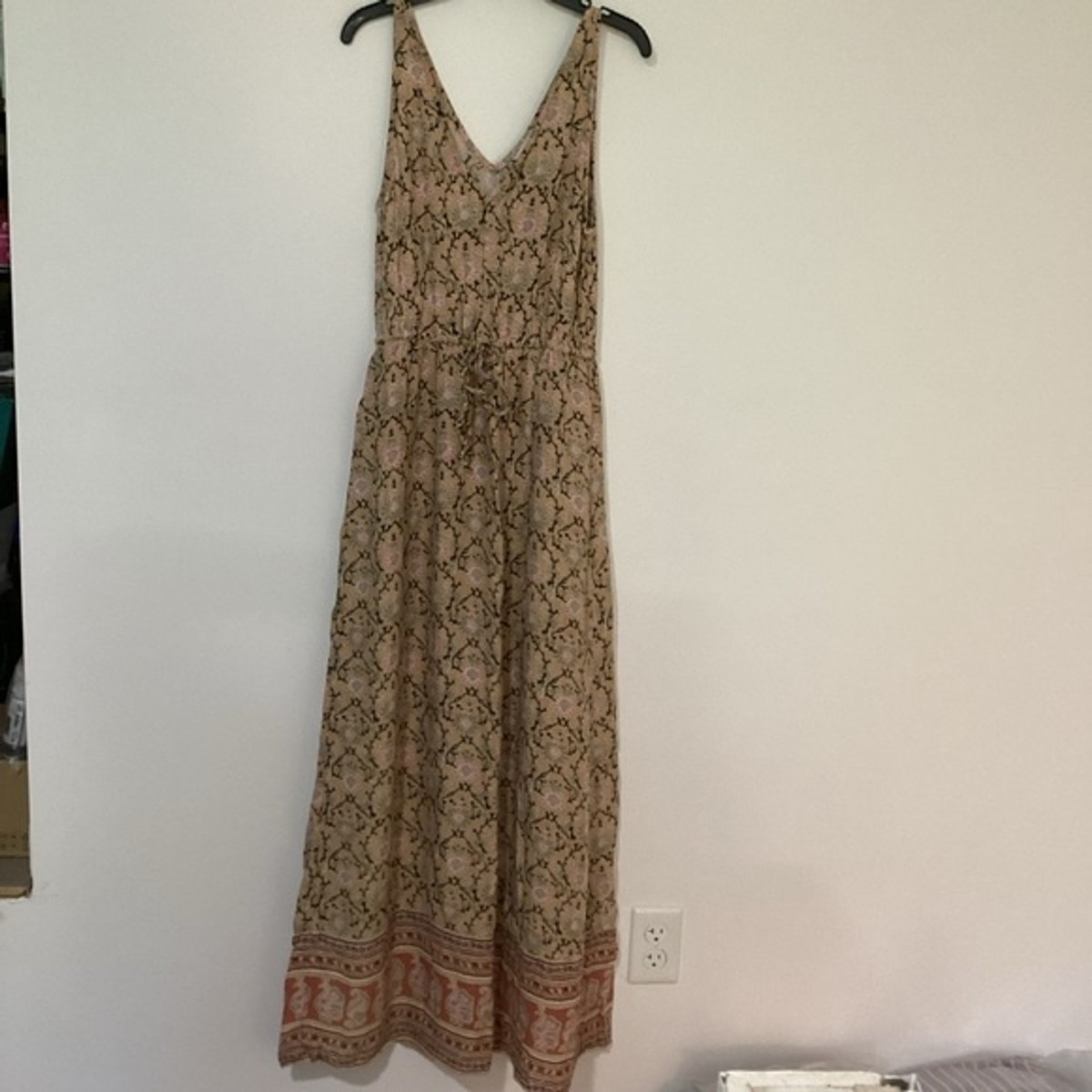 lucky brand floral maxi dress Lucky Brand Women's Painted Floral Maxi Dress, Natural Multi, Large at  Amazon Women's Clothing store