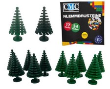 5 x Tannenbaum Klemmbausteine Tanne Groß Baum 2x2x6 Noppen Baustein Pflanze 3471