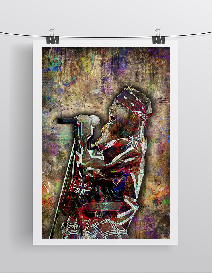 GUNS N ROSES AXL ROSE Poster Guns N' Roses Music Tribute Art Free Ship