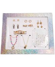 Girls 50 12-Pc. Jewelry Boxed Gift Set w/Rings, Earrings, Necklaces, Bracelet