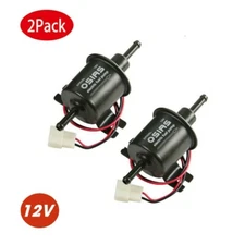 2 Packs 12V Electric Fuel Pump HEP-02A Universal Inline Low Pressure Gas Diesel