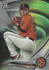 2022 Bowman Platinum Top Prospects #TOP-92 Will Bednar GIANTS