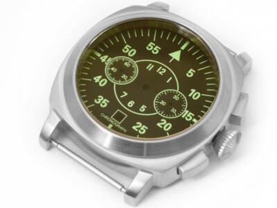 Moscow Classic Comandor Poljot Case for Chrono 3133 + Dial + Hands MAT/GR