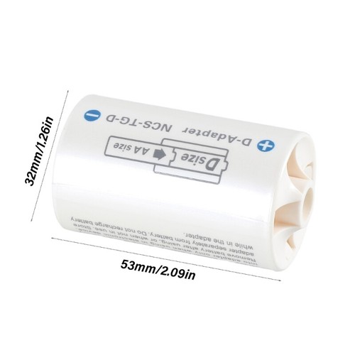 Multipurpose LR6 AA to D LR20 Battery Adapter Sleeve for Toy Wide Compatibility - Picture 8 of 8