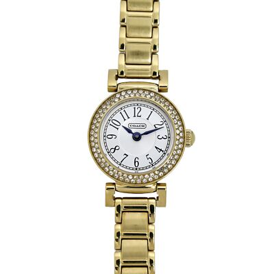 Coach gold and diamond watch COACH Chelsea Rainbow Crystal Carnation Gold-Tone Stainless  main image 3