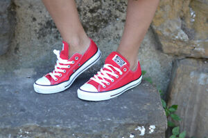 Converse All Star M9696 Rosse Red Basse low uomo donna unisex Classic | eBay