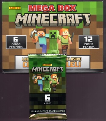 Minecraft Mega Pack 2024 Panini Color Blast/Gold/Diamond/Netherite/Milestones?