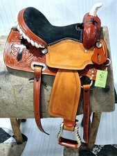Western Kids Youth Adult Barrel leather Horse Saddle Tack Set 10"-18" Free Ship