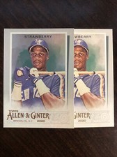 2020 Topps Allen and Ginter Hot Box Silver & Base  #66 Darryl Strawberry - Mets