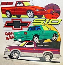 90's S 10 Chevy Truck  Vintage 90's  T-Shirt Iron on transfer        JFP