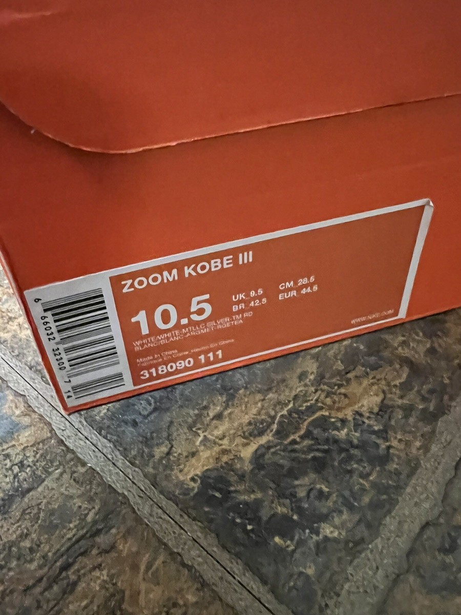 【箱付き】08年製 NIKE ZOOM KOBE 3 ホワイト×レッド 28cm 箱付き】08年製 NIKE ZOOM KOBE 3 ホワイト×レッド 28cm - メルカリ