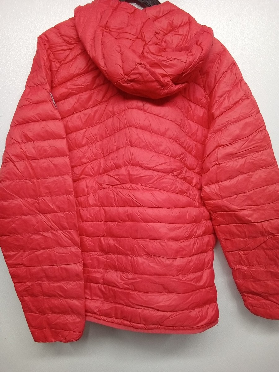Chamonix Quilted Hooded Down Winter Puffer Jacket Coat women XL