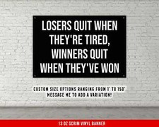 Motivational Gym Banner - Inspirational Wall Art for Fitness