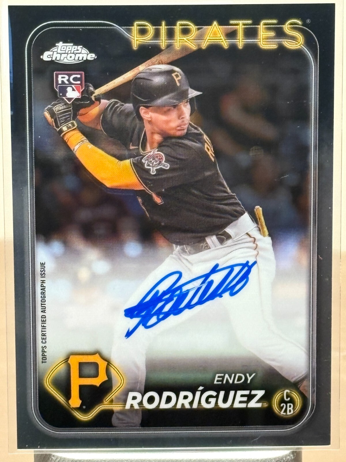 2024 Topps Chrome Baseball Rookie Endy Rodriguez Auto #RA-ER RC Near Mint