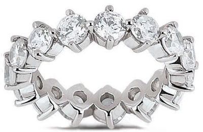 3.77 carat Diamond Eternity Ring Wedding Band F color VS clarity 15 x 0.25 carat