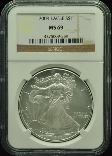 2009 American Silver Eagle NGC MS 69 #I253
