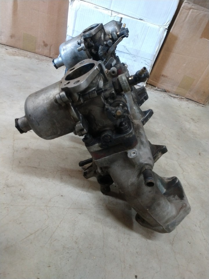 Datsun 240z E46 Intake Manifold And Hitachi 4 Screw SU Carburetors eBay