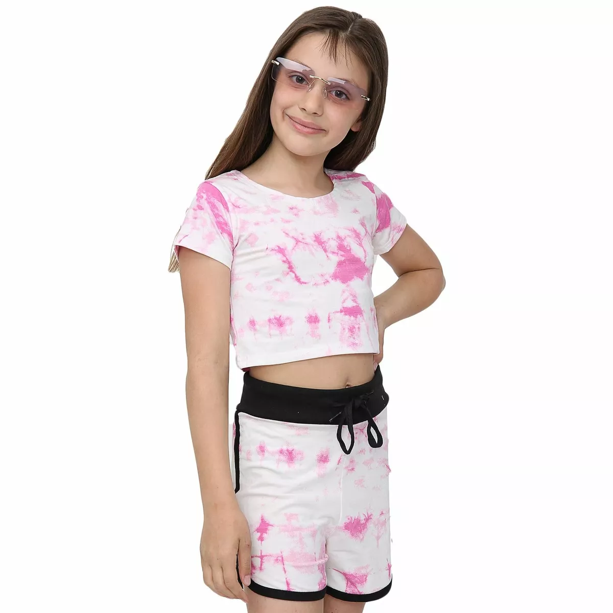 Kids crop top set sales