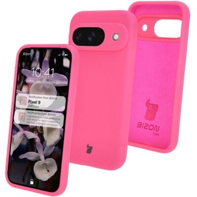 Handyhülle für Google Pixel 9 Bizon Case Cover Schutz Hülle Tasche Neon-Pink