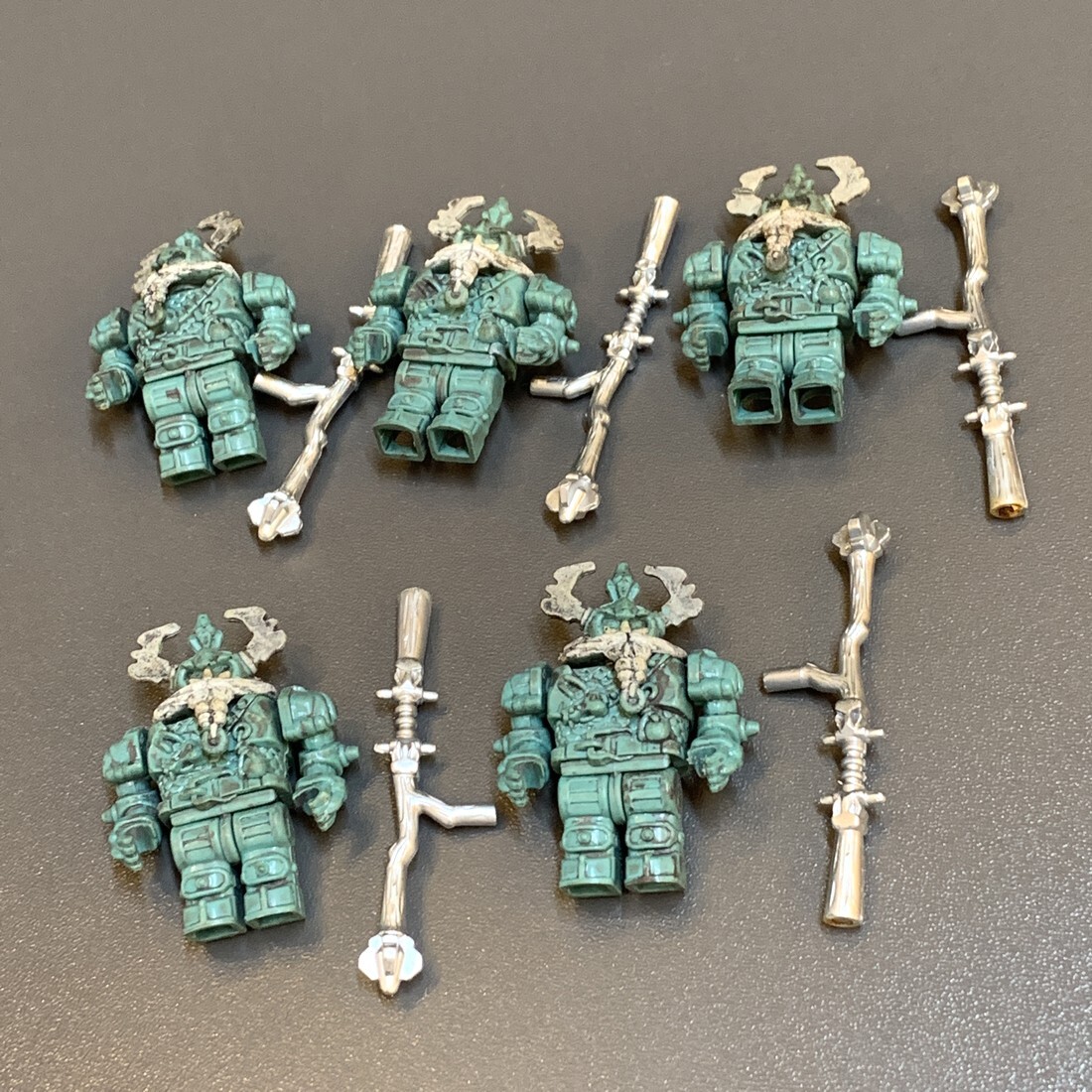 LOT 5 Mega Bloks Construx Dragons Metal Ages Dragon lot Soldier