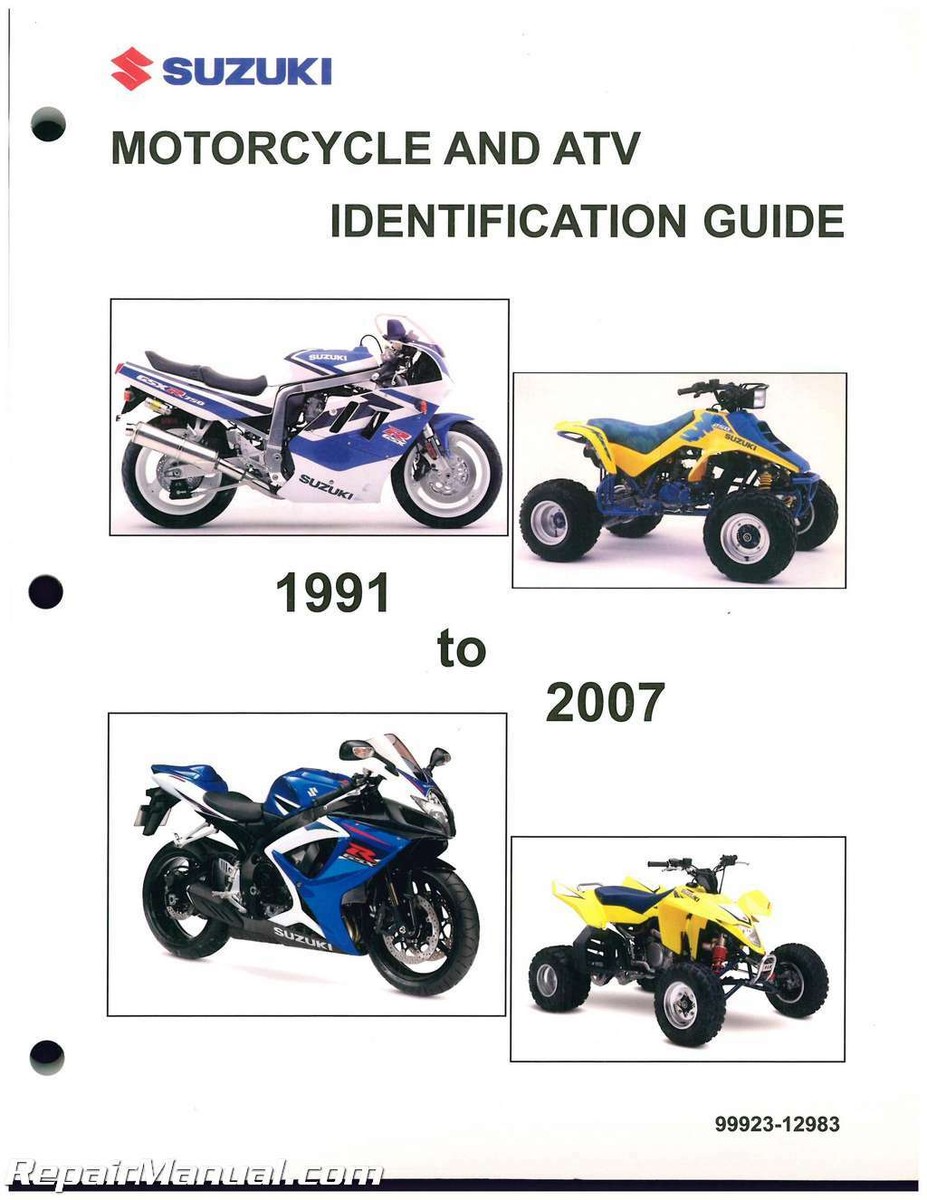 その他 TM 1991 – 2007 Suzuki Motorcycle ATV Identification Guide : 99923