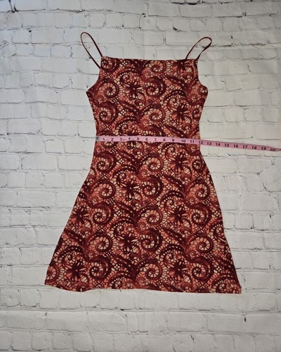 Vtg Y2K TEEZE ME Sz S Floral Tie Dye Micro Mini Dress Trashy Bimbo CoconutGirl - Picture 16 of 17