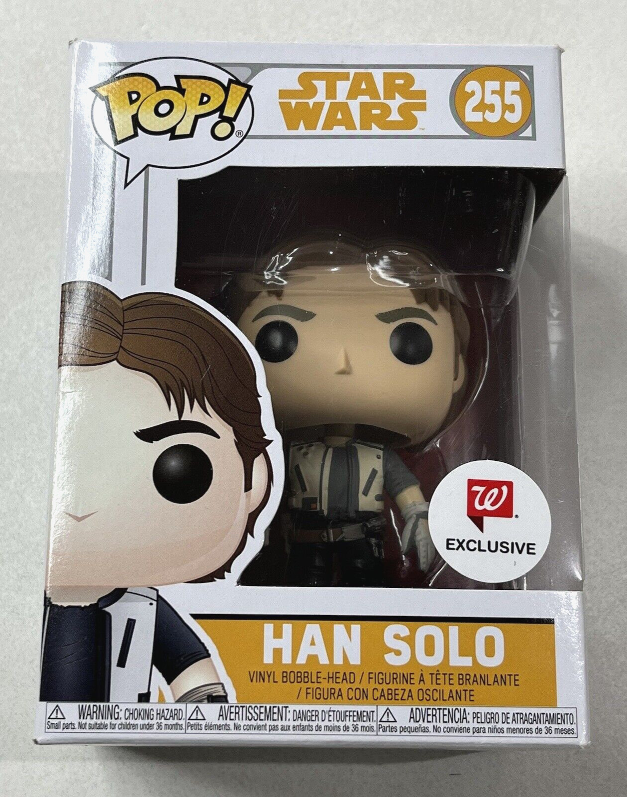 Sale Star Wars Funko Pop Figure Han Solo 255 Walgreens Exclusive Vinyl Bobble-Head