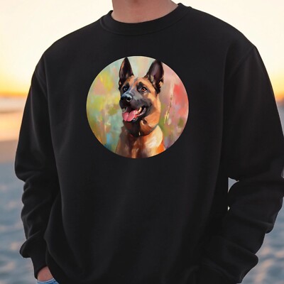 Malinois Dog Portrait Sweatshirt Cosy And Perfect For Any Occasion S to 4XL