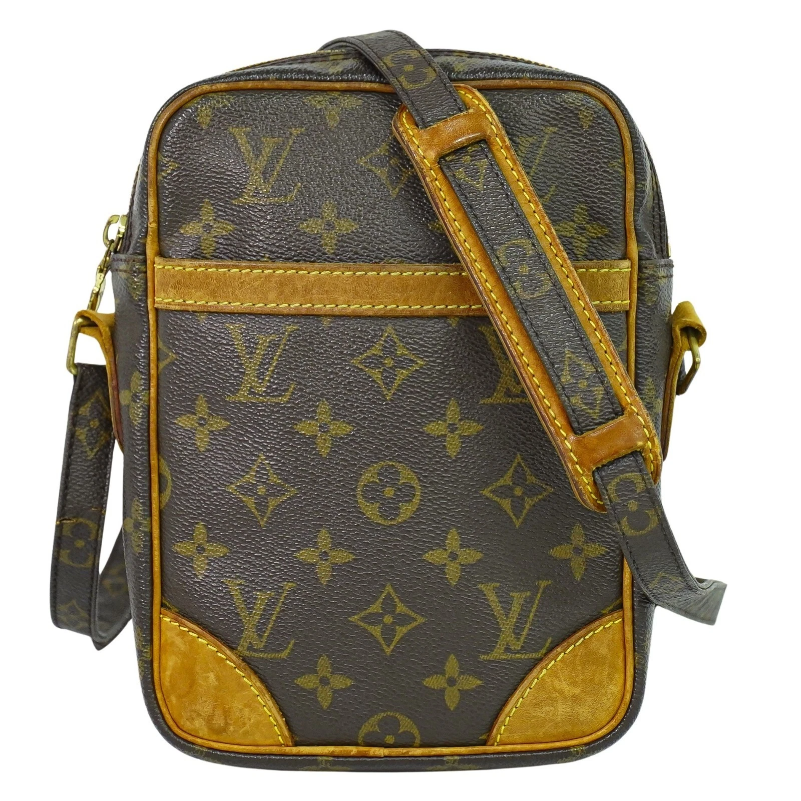 LOUIS VUITTON（LV） Borsa a tracolla Louis Vuitton Danube M45266 in tela con monogramma marrone