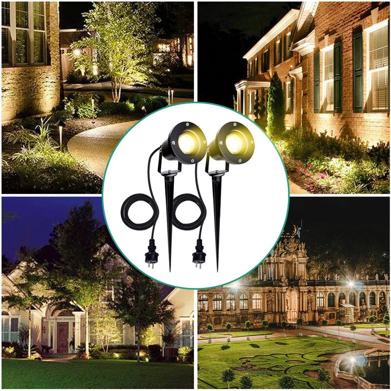 LED Gartenstrahler mit Erdspieß Außen IP65 Spießstrahler Beleuchtung 2X-10X - Bild 3 von 4