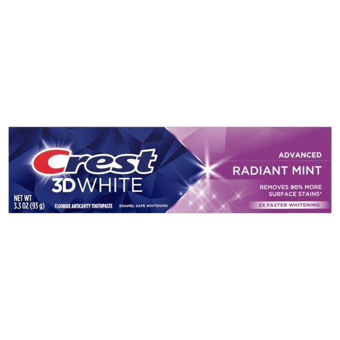 Pasta de dientes Crest 3D White Advanced Radiant Mint 3,3 oz