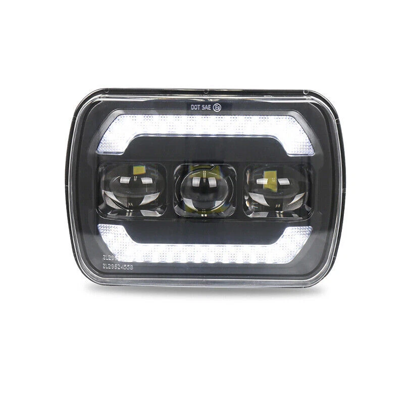For Holden Rodeo 1998-2003 Toyota Hilux 1983-04 LED Headlight Assembly 5x7" 7x6 - Image 2 of 4