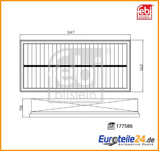 Luftfilter Febi Bilstein 177586 FüR Land Rover Defender Van-image