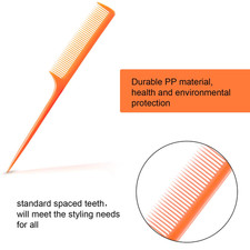 24 Pcs Rat Tail Combs Bulk Braiding Comb for Woman Parting Combs Hair Colored...