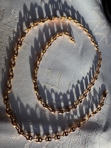 GOLD Beautiful Mens or Womens Gucci style Jewelery Necklace 18k 6.88 gms